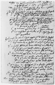 Carta manuscrita